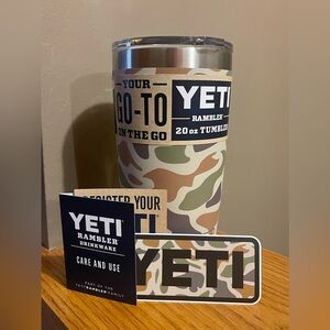 20oz camo yeti cup